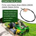 Throttle Control Cable AUC11502 Compatible with John Deere Ztrak Z860A Z960M Z960R Z960A Z970A,AUC11502 Lawn Mowers Replacement Parts for John Deere