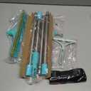 Carpet Rake for Pet Hair Removal - 60" Adjustable Long Handle Carpet Rake, 3 in 1 Reusable Pet Hair Removal Tool Kit, Cat Dog Fur Rakes Scraper Carpet Broom for Carpets, Rugs, Mats (Green)