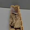 Ripeng 2 Pcs Scalloped Hanging Shower Caddy, Wicker Wall Bathroom Shelves, Waterproof Shower Shelves for Cosmetics, Toiletries Organization and Storage, Rattan Wall Rack for Bathroom Decor