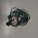 C7 Christmas Lights Outdoor 10ft - Warm White & Clear LED String Lights with 10 Vintage Bulbs, Waterproof Green Wire for Roofline, Patio, Xmas Tree, Halloween, Holiday Decor