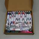 Nezyo 150 Pcs Nurses Pen Set for Badge Accessories Mini Marker Pen Foldable Scissors Retractable Ballpoint Highlighters LED Flashlight Keychain Bulk for Nurse Gift Women(Classic Color)