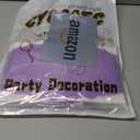 4 Pack Wavy Purple Metallic Tinsel Foil Fringe Curtains - 3.3x6.6 Feet Party Streamer Halloween Decor Foil Curtain Backdrop Holiday Celebration Party Decorations, Color: Purple