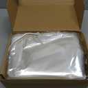 200 Count 18 x 24 Self Seal Clear Poly Bags with Suffocation Warning Plastic Self Seal Clear Poly Bags Resealable Adhesive for Packaging Bedding Clothing T-shirts