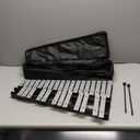 Foldable Glockenspiel Xylophone, 30 Note Glockenspiel Xylophone Wooden Frame Aluminum Bars Educational Percussion Musical Instrument Gift with Carrying Bag