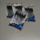 4 x BAZIC Stick Pen, Black, 12 Per Pack