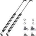 2 Pcs Gas Struts 15 Inch 120 lbs Prop Shock Lift Springs Rod Struts with L Mount Brackets for RV Camper Bed Truck Cap Camper Shell Boat Hatch Door Murphy Bed Heavy Toolbox Lid Heavy Duty Box Lid