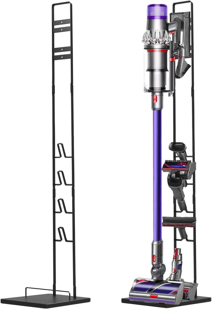 Foho Vacuum Stand for Dyson V11 V10 V8 V7 V6,Stable Metal Storage Bracket Stand Holder for Dyson Handheld DC30 DC31 DC34 DC35 DC58 DC59 DC62 Cordless Vacuum Cleaners & Accessories & Attachments