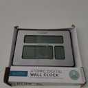 La Crosse Technology 513-1419-INT Atomic Full Calendar Clock with Extra Large Digits - Silver, 9.84"L x 1.14"W x 7.48"H