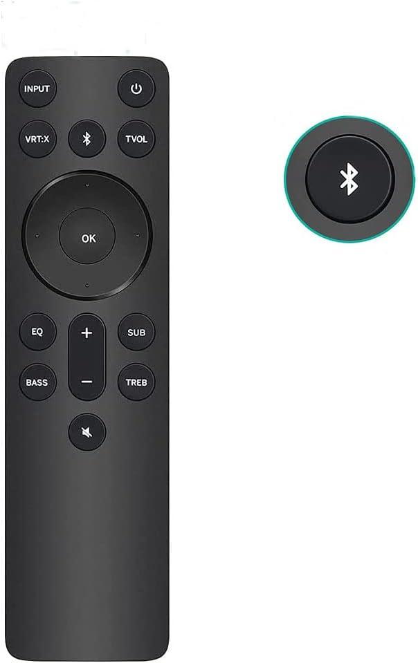 New Bluetooth Replacement Remote fit for Vizio 2.1 5.1 Home Theater Sound Bar, Vizio M, V, P-Series Home Audio Sound System, Vizio Channel Soundbar System with Subwoofer