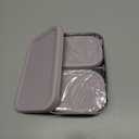 Stainless Steel Bento Box, Leak-proof Metal Lunch Box Container, Microwave-Safe, with Divider, Snack Food Storage Container for School Work (Violetcolor)