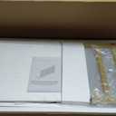 Luoxiao Black Buffet Sideboard Cabinet with 4 Fluted Doors, 47" Modern Credenza Accent Cabinet with Adjustable Shelves, Console Table & Solid Legs, Coffee Bar for Living Room, Hallway