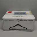 HOUSE DAY Velvet Baby Hangers for Closet, Kids Hangers Velvet 60 Pack, Non Slip Toddler Hanger 11.8 Inch, Durable Childrens Hanger for Newborn Baby Clothes- White