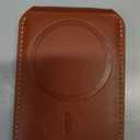 SHIELDON Genuine Leather Card Holder for Phone, Strong Magnetic Wallet for MagSafe with Adjustable Stand, RFID Blocking Mag Wallet for iPhone 17/17e/16/15/14/13/12/Pro/Max/Air/Plus Men & Women - Brown