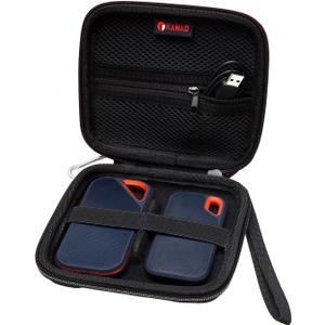 XANAD Hard Drive Case for Sandisk or Samsung SSD, fits Sandisk Pro or Samsung T7 Shield/T7 Touch 250GB-4TB External Solid State Drives - Black