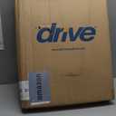 Drive Medical 10210-1 2-Button Folding Walker with Wheels, Rolling Walker, Front Wheel Walker, Lightweight Walkers for Seniors and Adults Weighing Up To 350 Pounds, Adjustable Height, Silver