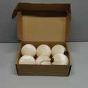 HyDren 6 Pcs Velvet Christmas Ball Ornaments 4 Inches Large Flocked Christmas Tree Hanging Ornaments Shatterproof Xmas Bulbs for Home Xmas Tree Party Decor(Beige)