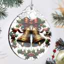 Stained Glass Bell Ornament - Christmas Tree Decorations, Ornaments for Tree, Holiday Gifts