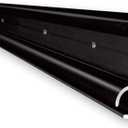 RV Awning Trim, Aluminum RV Insert Roof Trim, 51" Length Black Camper Trailer Awning Rail (2 Trim Pieces, Black)