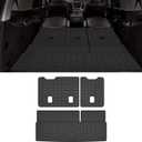 Cargo Mat with Backrest Protection for 2015-2019 2020 Chevy Chevrolet Tahoe/GMC YukonNot XL,TPE All Weather Protection Cargo Liner with Velcro Rear Seats Backrest car Accessories-Black