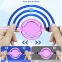 GLOGO 3 in 1 Retractable Charging Cable [3A,3FT] Multi USB Cable Fast Charger Cord for Phone, Samsung, iPad, Tablets, Switch and More - Purple