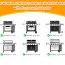 SafBbcue Upgrade Genesis ii 400 Griddle Grill Replacement Parts for Weber Genesis ii E410 S410 SE410 E435 S435 LX S-440 Reversible 66097 66089 Cast Iron Cooking Griddle