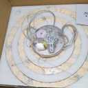 Siljoy LED Chandelier, Modern Ceiling Light Fixture with 3 Crystal Chandelier Lighting Rings, DIY & 3-Color Changing 3 Rings Adjustable Chandeliers for Living Room Dining Room Kitchen, D 12"-20"-28"