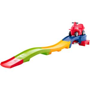 Step2 Up & Down Roller Coaster Kids Ride On Toy, Push Car, Indoor/Outdoor Playset, Made of Durable Plastic, Max Weight 50 lbs., For Toddlers 2-5 Years Old, Multicolor, 27 X 110 X 12.75 Inches