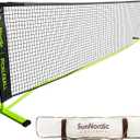 SunNordic 13FT Portable Pickleball Net Set, Family Practice Pickleball Polyester Net with Weather Resistant Metal Frame & Carrying Bag, Pickleball Net System for All Weather Condition Outdoor & Indoor