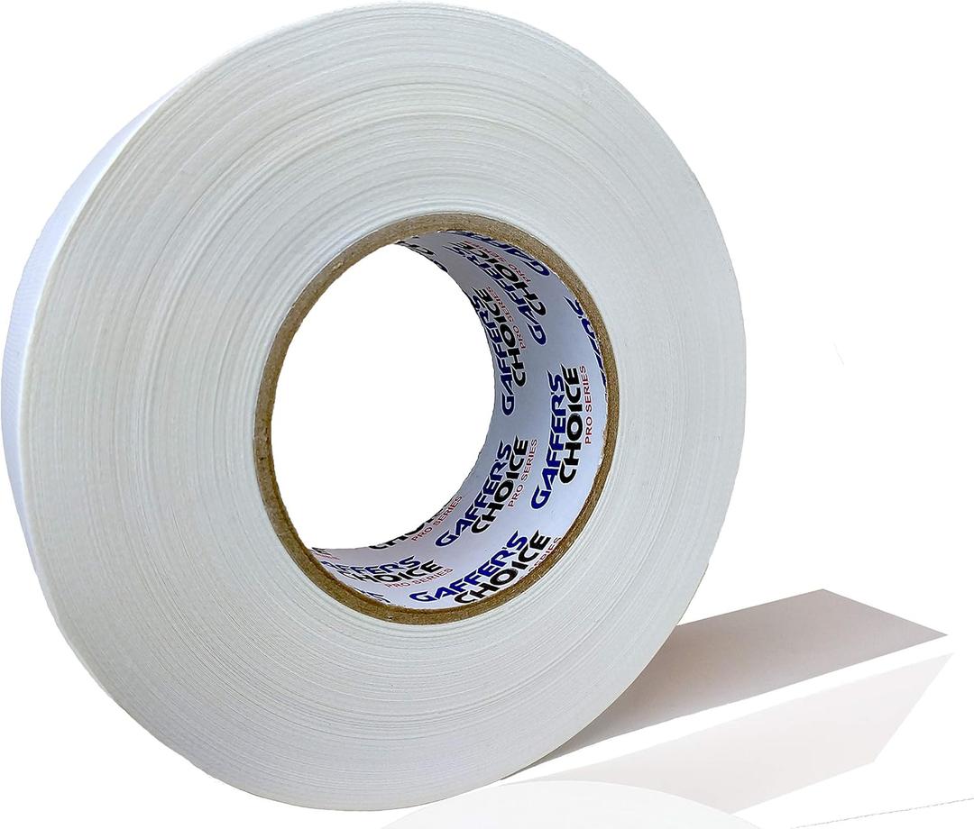 Gaffer's Choice Ultra 2 Inch x 60 Yard White Gaffer Tape - Heavy Duty, Easy to Tear, Waterproof
