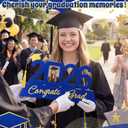 Leinuosen 1 Pcs Graduation Gift for Wooden Picture Frame with Tassel Holder Photo Tabletop Display for College High School Graduate(2026,Blue)