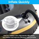 3 x Inflatable Boat Air Valve, 2pcs Air Valve Inflatable Boat Spiral Air Plugs One-Way Inflation Replacement Screw Boston Valve for Boats Rubber Dinghy Raft Kayak Pool Boat Airbeds (White)