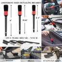 AUTODECO 40Pcs Car Wash Detailing Kit Cleaning Kits with Foam Gun Sprayer Vacuum with Long Cord Drill Brush Large Wash Mitt Towels Complete Interior Exterior Car Washing Supply Set Black