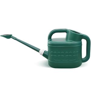 2 Gallon Watering Can, Garden Watering Can Outdoor, Plant Water Can with Removable Long Spout and Stainless Steel Sprinkler Head, Large Plastic Outdoor Watering Cans for Gardening Flower Plants (Alpine Green)