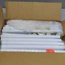 Room Divider Curtain Rod, No Drilling curtain divider for Room Separation, 48 to 72inches(W) 4-10ft (H) Adjustable hanging Room Divider Rod Stand, Floor to Ceiling Room Curtain Divider White