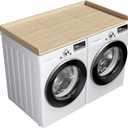 Ulif Washer Dryer Countertop, Washer and Dryer Countertop Table with Non-Slip Pads for Laundry Organization, 27.5" D x 54" W x 2.6" H, Splicing Style(Oak)