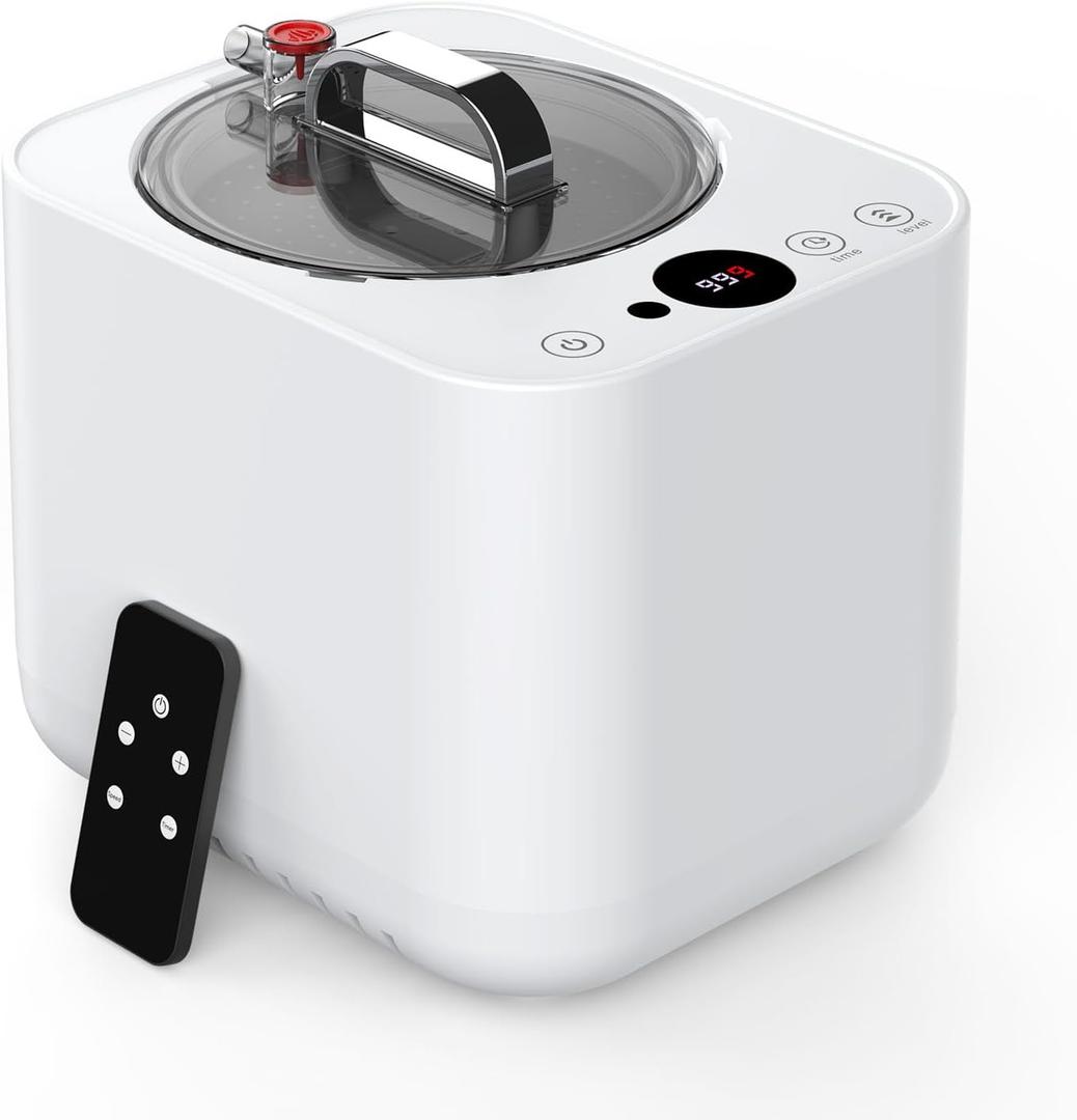 Hainan Sauna Steamer Machine, 3L/1200W Portable Sauna Steamer, Steam Generator for Sauna, Home Sauna Steamer Pot with Remote Control, Timer, 9 Heating Levels, Home Spa Sauna Accessories
