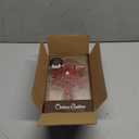 Christmas Traditions 5 inch Red Glittered Filigree Christmas Star Snowflake Tree Topper Star for Small/Mini X'Mas Tree/Home Decor/Christmas Table/Shelf Ornaments (Red)