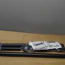 Tension Curtain Rod, 51-126 Inch,Spring Closet Rod, for Windows or Shower, Easy to Install, No Drilling, No Rust, for Bathroom, Rod Diameter 1.26 Inches, Black,Umimile