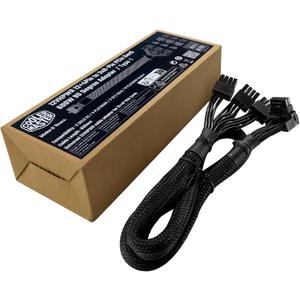 Cooler Master 12VHPWR Cable Type 1, GeForce RTX 40 Series, 90-Degree 12+4 Pin PCIe 5.0, 650mm (L), 600W Split 3X PCIE 8-Pin for V Gold V2|V SFX Gold | V Platinum (CMA-NFPC16XXBK1-GL)