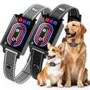 Dog Bark Collar 2 Pack, Smart Bark Collars for Dogs 5–130 lbs, Upgraded Anti Bark Training Collar with Beep, Vibration & Shock, 9 Sensitivity Levels, 5 Training Modes, Rechargeable & IPX7 Waterproof