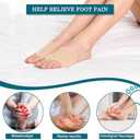 4Pcs Metatarsal Pads for Men and Women, Ball of Foot Cushion with Gel Pad, Foot Pads for Ball Pain Relief, Morton's Neuroma, Metatarsalgia Support(Beige/M)