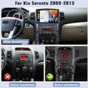 4G+128G Android 15 Car Stereo for Kia Sorento 2009-2013 with Wireless CarPlay&Android Auto Mirror Link 10" IPS Touchscreen Car Radio Bluetooth EQ FM/RDS GPS/WiFi SWC MIC AHD Backup Camera