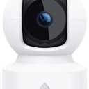 Kasa 1080p Indoor Pan/Tilt Wired Security Camera - Works as a Baby & Pet Monitor, Motion Detection & Tracking, 2-Way Audio, Night Vision, Subscription-Free Local Storage or Optional Cloud, EC70