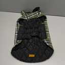 Kuoser Waterproof Dog Coat, Reversible Dog Jacket for Large Dogs, Adjustable Durable Doggie Winter Coat for Groowing Puppies Warm Puppy Cold Weather Apparel, Green L (Large (Pack of 1))