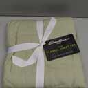 Eddie Bauer - Flannel Sheets Twin Size, Anti-Pilling & Wrinkle Resistant Cotton, Touchably Soft for All-Season Comfort - Bed Sheets with Matching Pillowcase & Fitted Sheet (Solid Green)