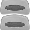 2 Pack 6472-960 Cover Valet Chevron Spa Pillow Replacement for Sundance 850/880 Series Hot Tubs Spas Pillow, with a Light Grey Outer Pillow(6455-467) and a Dark Grey Insert (6455-482)