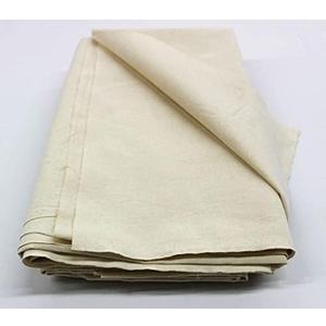 Mybecca 100% Cotton Muslin Fabric/Textile Unbleached, Draping Fabric Wide: 63 inch Natural 2-Yards (5.25 Feet x 6 Feet)(63" x 72")
