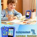 UCIDCI Kids Smart Phone Toys for Girls Toddler Phone Toys with Learning Games, Christmas, Birthday Gifts for 3 4 5 6 7 Year Old Boys Blue