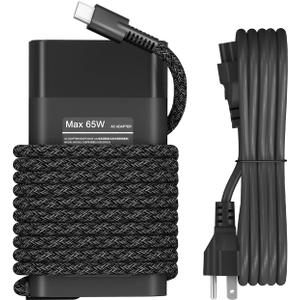 New Slim 65W USB C Laptop Charger Compatible with HP Chromebook,Spectre X360,Envy X360,Elite X2,EliteBook X360,Omnibook, Pavilion Type C AC Adapter Travel Power Cord