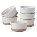 Frewinky Ceramic Ramekins 10oz,Creme Brulee Ramekins & Souffle Dishes for Oven,Small Baking-Dishes for Pudding,Lava Cakes,Serving Dip, Custard, Ice Cream,set of 5